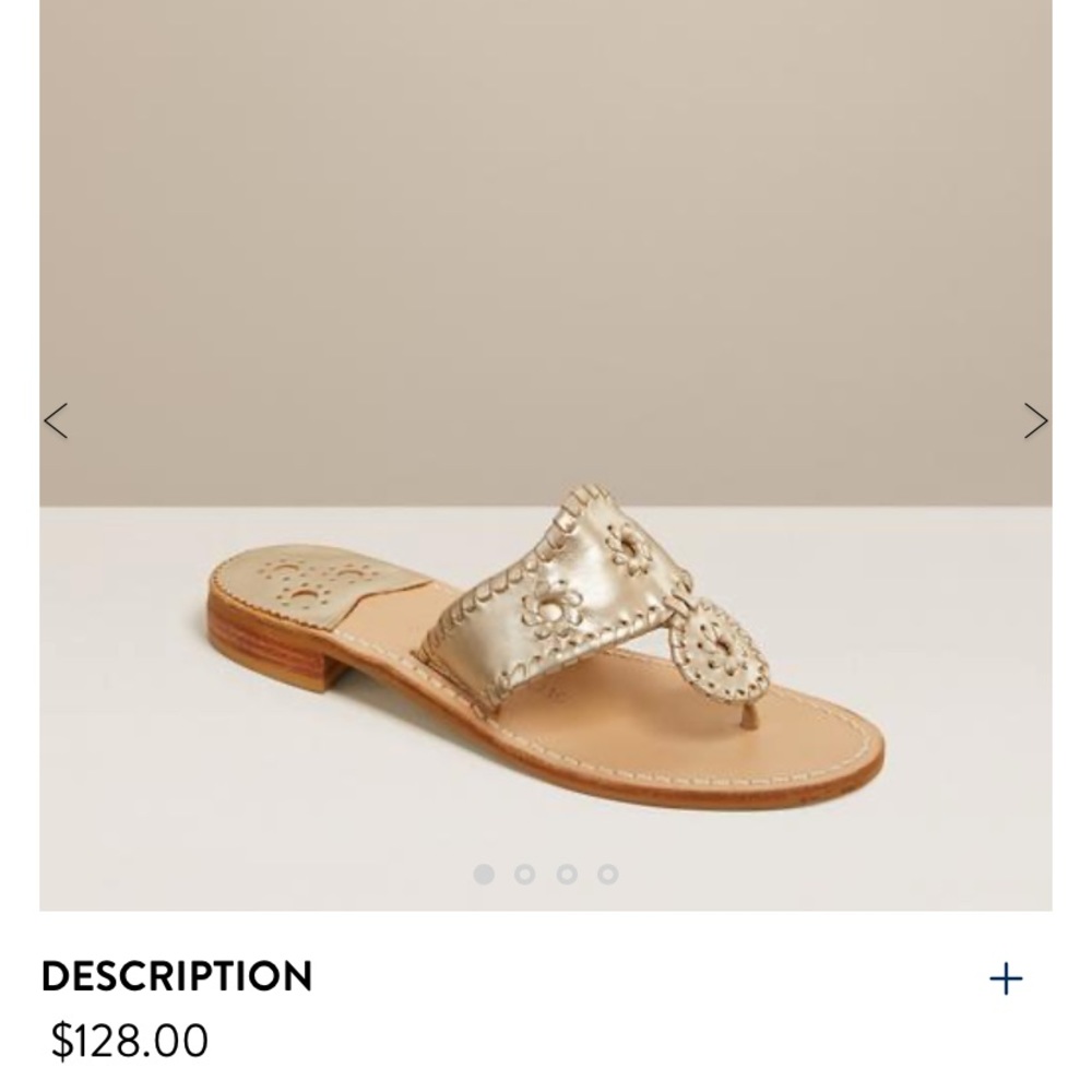 Jack Rogers Jack Flat Sandal Platinum